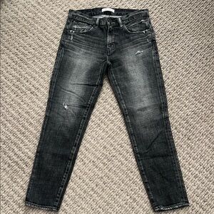MOTHER Charcoal Skinny Jeans